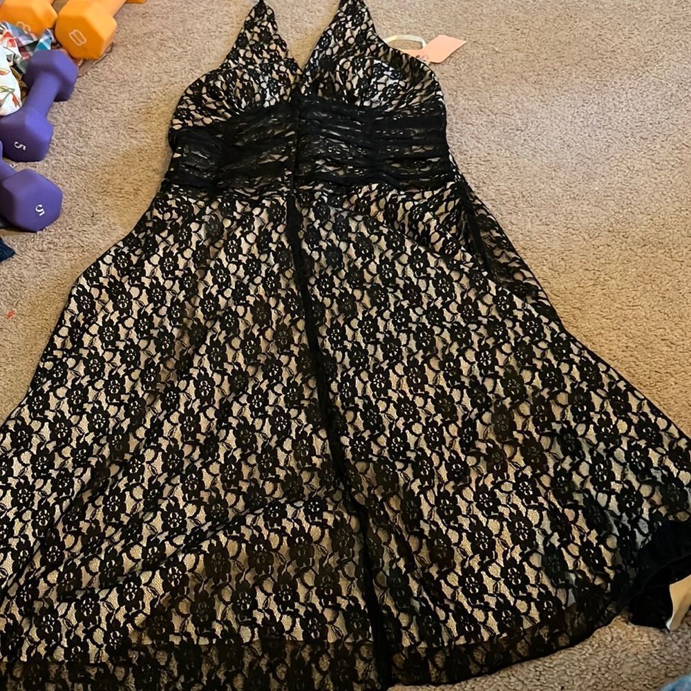 NWT Philip‎ decaprio lace halter dress 8